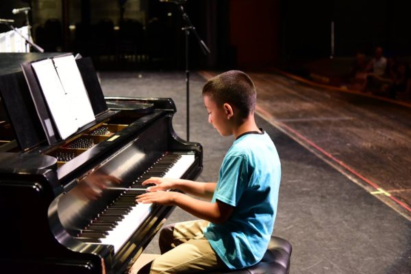 Student on Piano