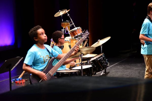 Young ones on Bass and Drums